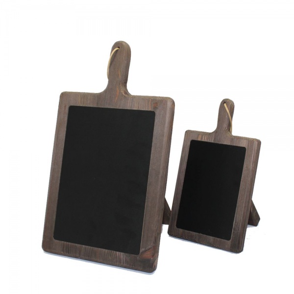 Large Paddle Chalk Board With Stand
